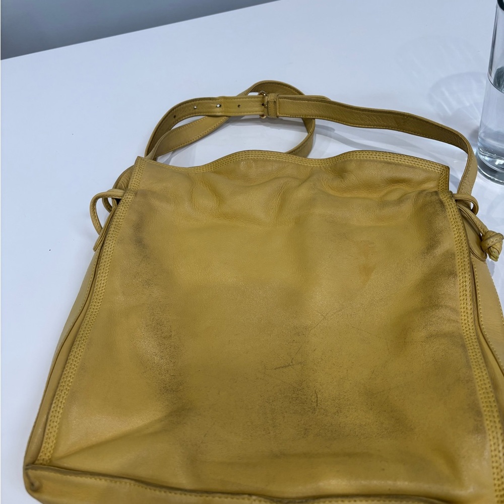 Loewe Yellow Nappa Drawstring Bucket Bag Anagram – Flamenco Style - Picture 15 of 16